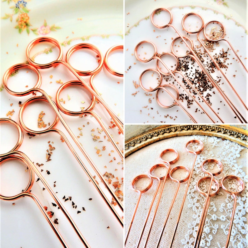 Tall Wire Card Holders Table Number Holder Swirl Stems Pick Image 0