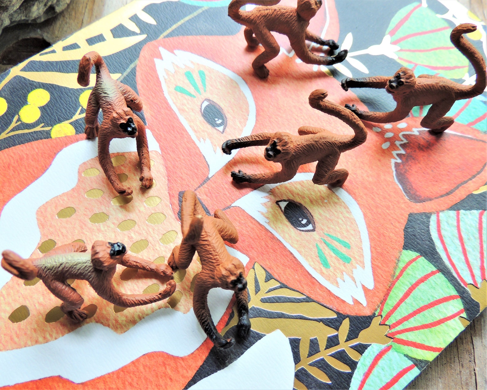 MINIATURE ANIMALS Spider Monkey Plastic Animal Figure Etsy