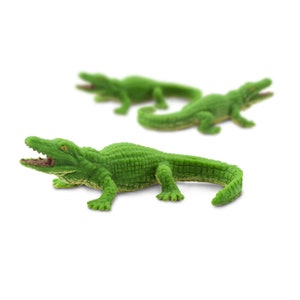 MINIATURE ALLIGATOR Animal Figurines Dollhouse Fairy Garden Diorama Terrarium Tiny Mini Micro Figures image 7