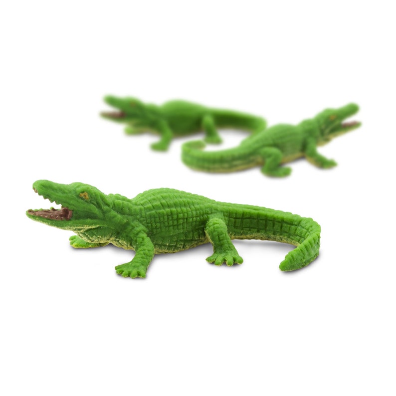MINIATURE ALLIGATOR Animal Figurines Dollhouse Fairy Garden Diorama Terrarium Tiny Mini Micro Figures image 7