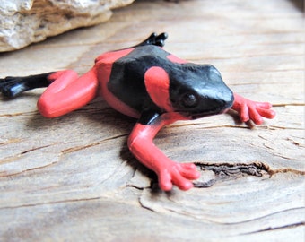 FROG MINIATURE ANIMAL Figures Figurine Lehmann's Poison Dart Frogs Fairy Garden Dollhouse Diorama Terrarium Supply Small Mini Miniatures