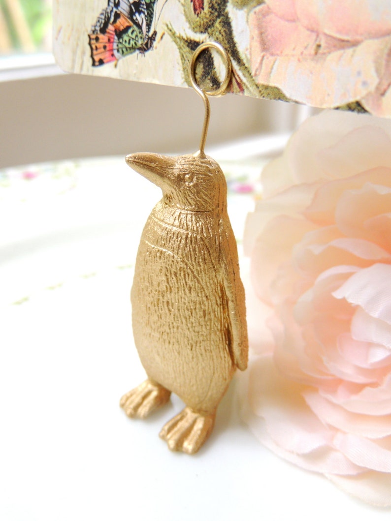 Gold Silver Animal Place Card Holder Wedding Assorted Penguins Etsy
