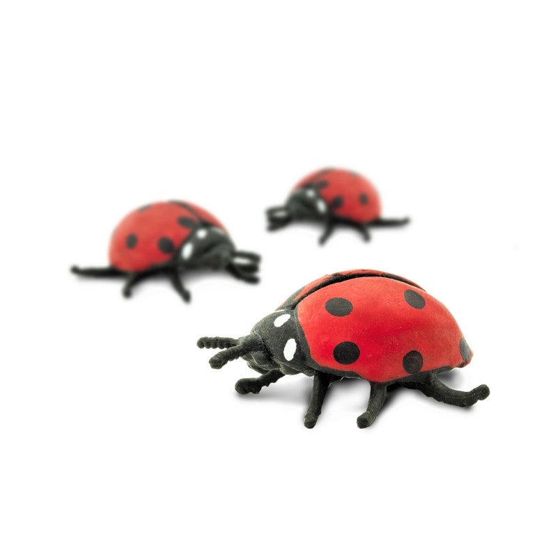 MINIATURE LADYBUG Animals Insect Figures Figurine Fairy Garden ...