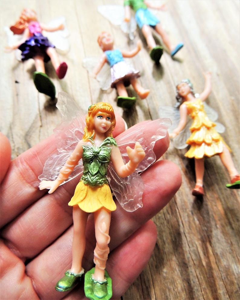 MINIATURE FAIRIES Fairy Doll Plastic Figures Figurines Doll Etsy