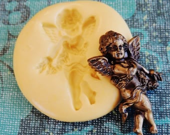 Cherub Mold | Silicone Push Molds | Polymer Clay Resin Chocolate Fondant Jewelry Food Mold | Flexible Baby Angel Moulds