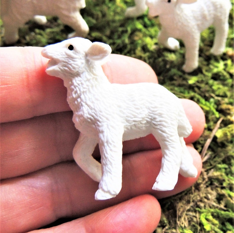 BULK MINIATURE Farm Animal Babies Figurines Figure Dollhouse Etsy