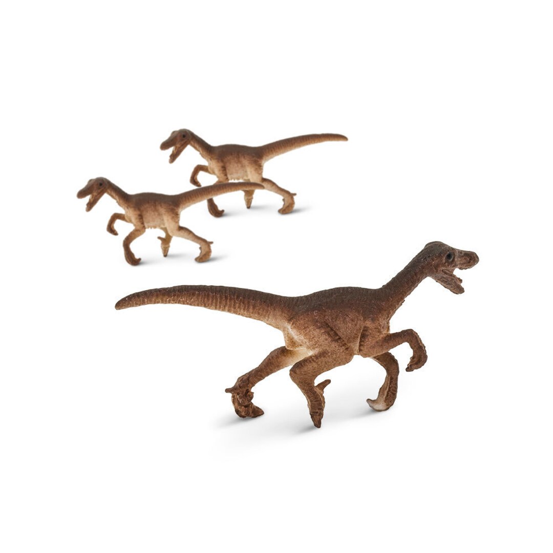 MINIATURE VELOCIRAPTOR: Raptor Dinosaur Figurines Figures Tiny Etsy