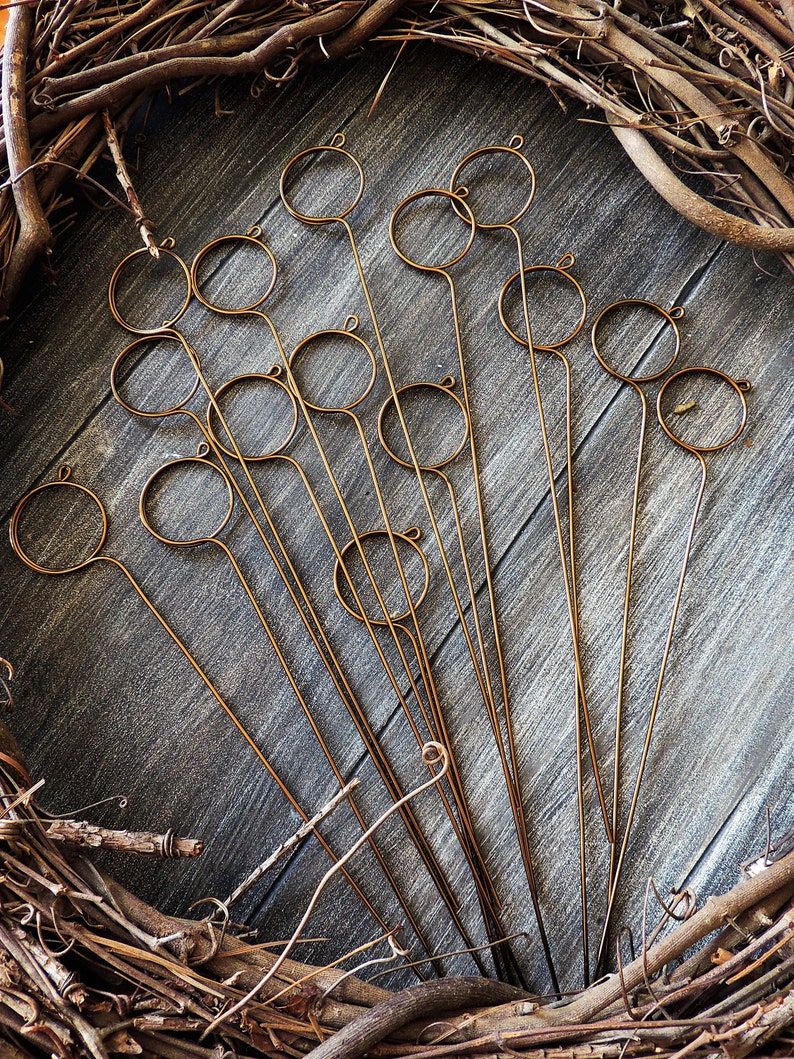 Wire Card Table Number Holder Wedding DIY Spiral Stems Pick Etsy