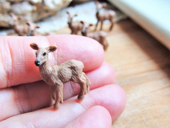 MINIATURE ANIMALS Sets Choose Any Tiny Mini Figure Figurines Terrarium  Supplies Micro Miniatures Fairy Gardens Geocache Dollhouse Diorama 