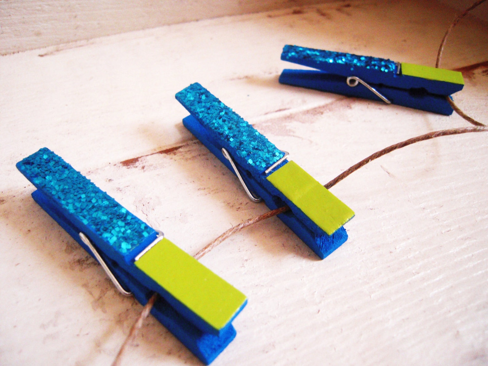 Decorative Clothespins Kids Art Display Wooden Altered Painted Etsy