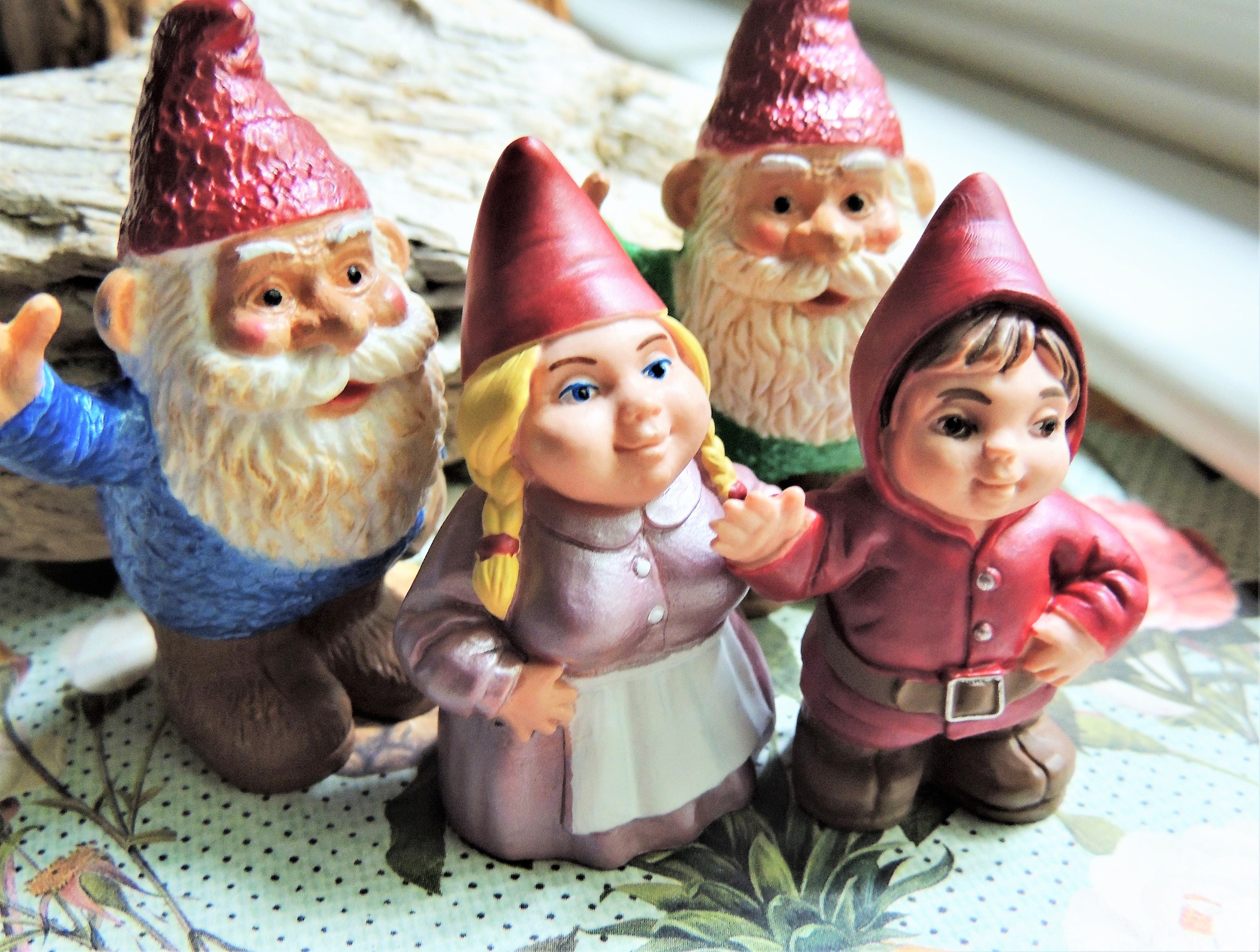 MINIATURE FEMALE GNOME Mom Figurine Figure Fairy Garden Etsy