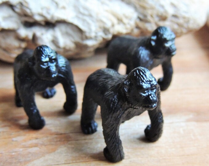 MINIATURE GORILLA Toy Animal Figure Figurine Mini Fairy Etsy