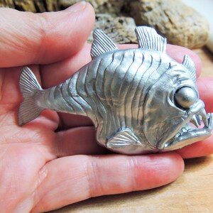 MINIATURE DEEP SEA Creatures Figure Figurine Terrarium Fairy Garden Dollhouse Diorama Angler Fish Isopod image 6