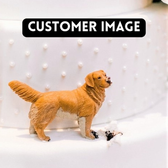 Dog figurines for cakes deals