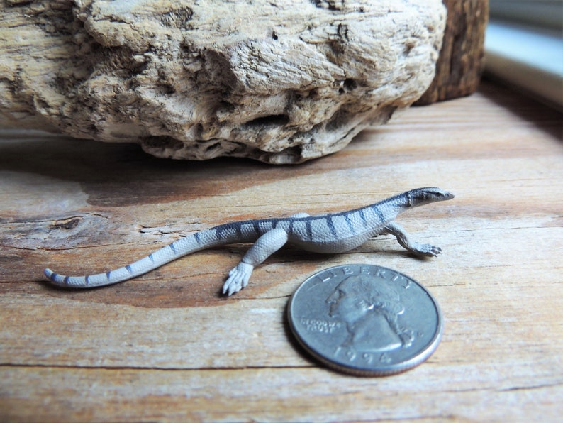 MINIATURE DESERT MONITOR Lizard Animal Figurines Figure Fairy Etsy