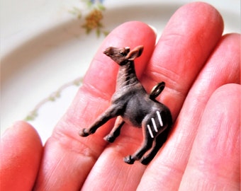 ANIMAL CHARM Tiny Animal Charms For Bracelet Cell Phone Charm Planner Charm Jewelry Safari OKAPI Hippo Elephant Tiger Rhino Giraffe Cute
