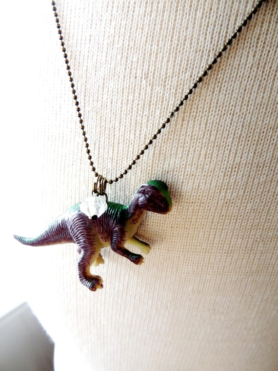 DINOSAUR NECKLACE Dino Necklaces Jewelry Geekery Geek Birthday Etsy