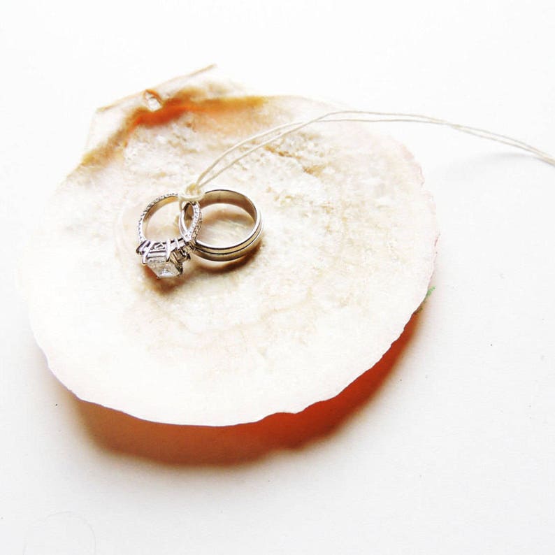 RING PILLOW ALTERNATIVE Wedding Ring Holder Seashell Ring Etsy