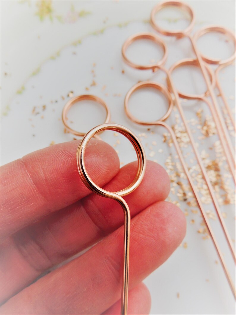 Wire Table Number Holder DIY Swirl Round Stems Pick Photo Etsy