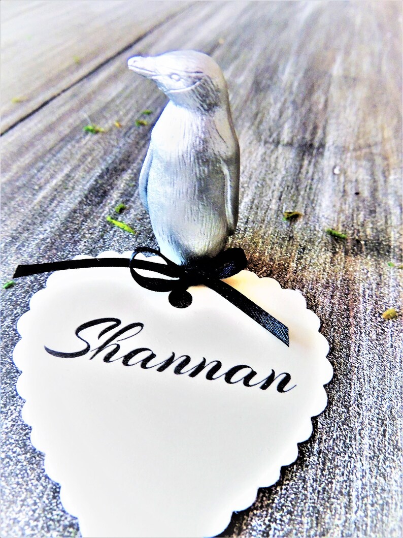 Gold Silver Animal Place Card Holder Wedding Assorted Penguins Etsy