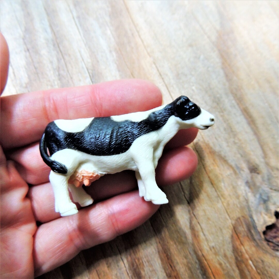 Cow MINIATURE FARM ANIMALS Figures Figurine Terrarium Fairy - Etsy