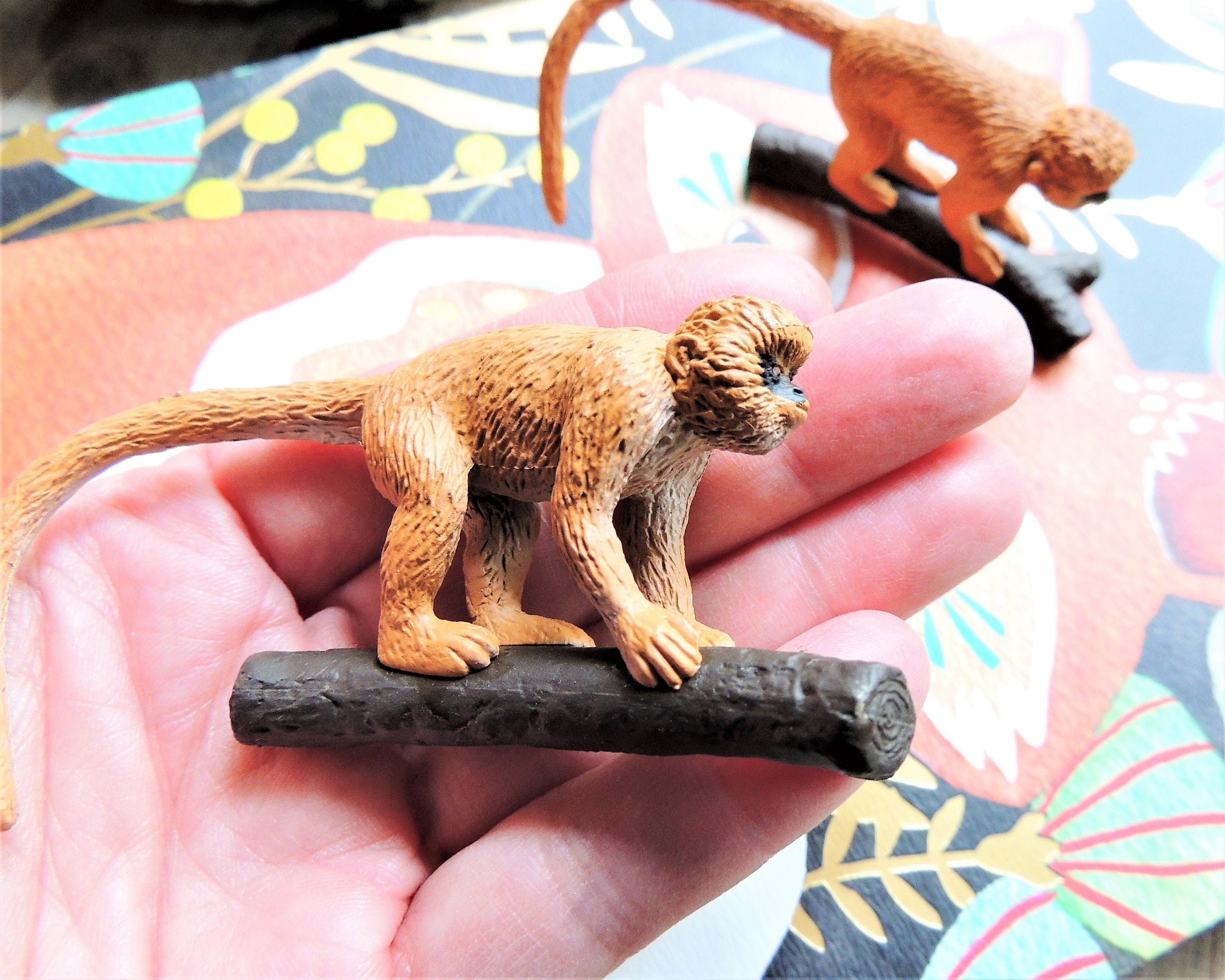 MINIATURE ANIMALS Red Tail MONKEY Plastic Animal Figure - Etsy MINIATURE ANIMALS Red Tail MONKEY Plastic Animal Figure - Etsy
