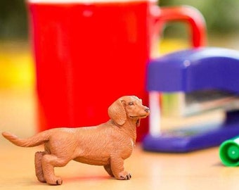 DOG FIGURINE for Wedding Cake Topper Dachshund Large