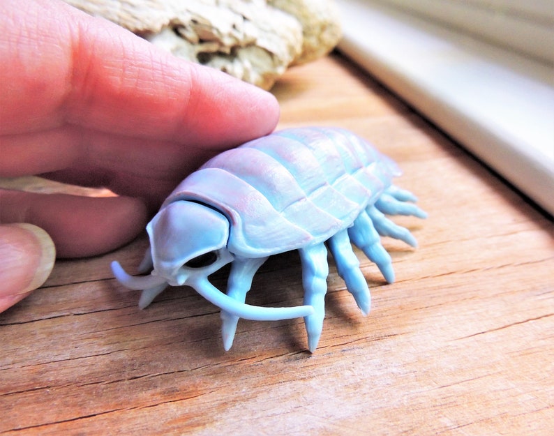 MINIATURE DEEP SEA Creatures Figure Figurine Terrarium Fairy Garden Dollhouse Diorama Angler Fish Isopod image 3