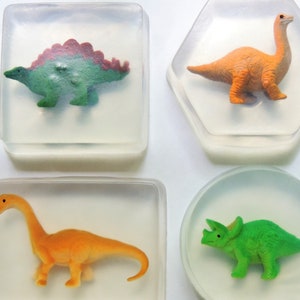 DINOSAUR SOAP BARS For Kids Soap With Toy Inside Embeds Glycerin Soap Fun Soap For Bath & Hand Washing Dinosaur Birthday Party Favors Gifts