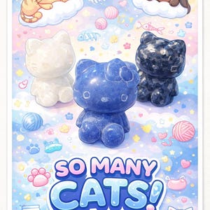 クリスタルキャラクター：キティ。価格は1個あたりです。