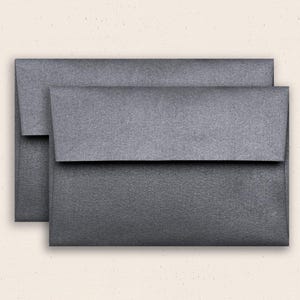 Paquet de 25 | Enveloppe métallique anthracite | Barres A1/4, A2, A6, A7, 6-1/2"SQ