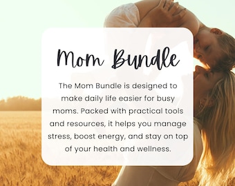 Mom Bundle | Mom Hilfreiche Anleitung | Familien Essensplan und Rezepte | Mom Hacks