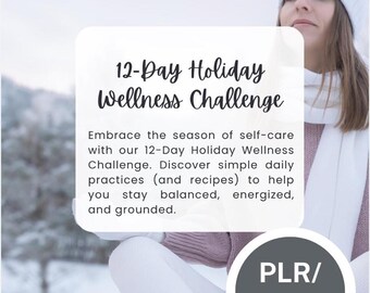 12-Day Holiday Wellness Challenge PLR | Resell Rights |