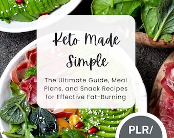 PLR/MRR Keto Made Simple Guide | Keto meals and snacks | Resell Rights