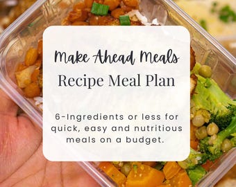 Make Ahead Meal Plan and Recipes | Easy Meal Prep