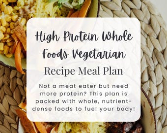 High Protein Weekly Meal Planner - Etsy