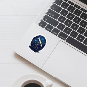 Teleskop Sternbilder Aufkleber, Weltraum Liebhaber Teleskop Aufkleber, Galaxie Aufkleber, perfekt für Sterngucker und Astronomie-Enthusiasten