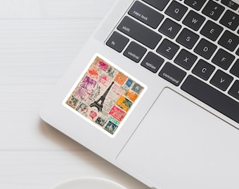 ヴィンテージパスポートスタンプステッカー：旅行スクラップブックデカール