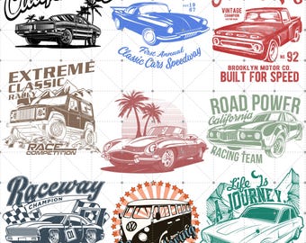 Vintage Cars Png, Retro Classic Car Png, Off Road Car Png, Classic American Car Png, Vintage Car Sublimation Png, Car T-shirt Png