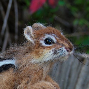 Needle Felted   Animal. Chipmunk. Made to custom order