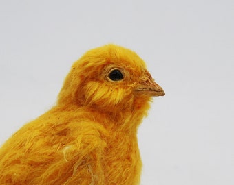 Needle Felted Bird.  Easter Chick. Original Easter décor. Needle felted chick . Chick art doll. Needle felted chick