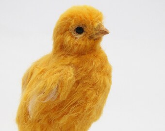 Needle Felted Bird.  Easter Chick. Original Easter décor. Needle felted chick . Chick art doll. Needle felted chick