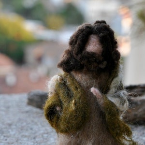 Needle felted Nativity. Waldof  Good shepherd
