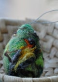 Needle felted Easter eggs. Spring birds. Needle felt by Daria Lvovsky product logo