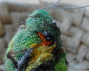 Needle felted Easter eggs. Spring birds. Needle felt by Daria Lvovsky