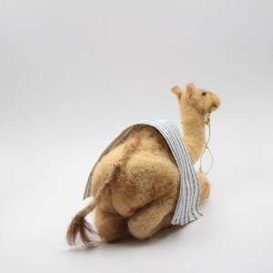 Needle felted Nativity. Sitting Camel Waldorf. Doll wool soft sculpture. Needle felt by Daria Lvovsky image 5