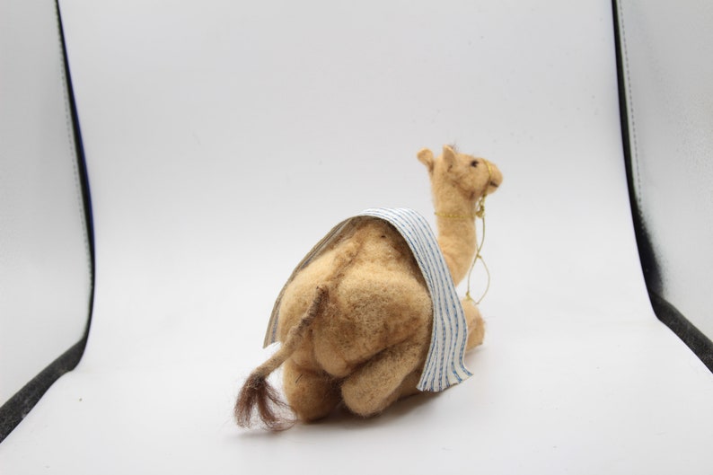 Needle felted Nativity. Sitting Camel Waldorf. Doll wool soft sculpture. Needle felt by Daria Lvovsky image 5