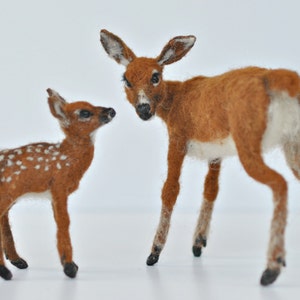 Needle felted animal. Deer . Soft sculpture. Made to order image 3