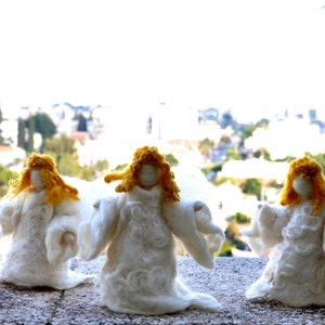 Needle felted-Nativity Set-Nativity-Waldorf Angel-wool soft sculpture needle felt by Daria Lvovsky image 3