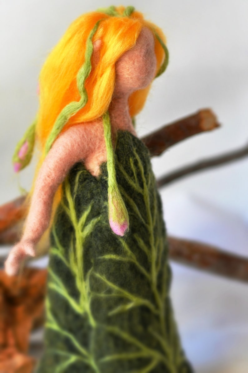 Needle felted Waldorf Pixie. Waldorf felted doll. Waldorf felted fairy. Needle felt Waldorf. image 3